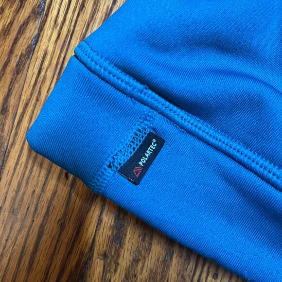 Eastern Mountain Sports Polartec Fleece Lined Beanie Hat Blue Winter Warm - Picture 5 of 5